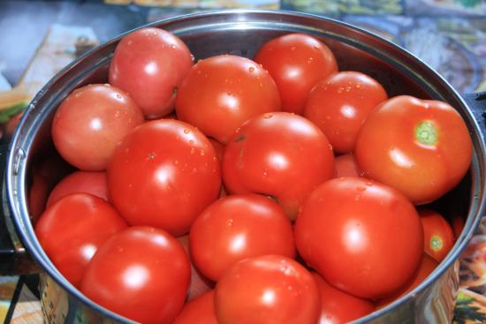 Tomates com efeito de estufa